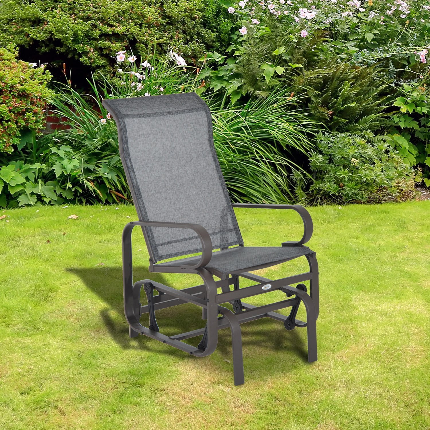 Glider Swing Chair Seat Lounger Porch Rocker Outdoor Patio Garden