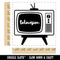thumbnail image 2 of Vintage Retro Television TV Set Square Rubber Stamp Stamping Scrapbooking Crafting - Medium 1.75in, 2 of 7