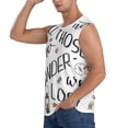 thumbnail image 3 of Fotbe Men's Not All Those Who Wander Are Lost 3 Print Men's Sleeveless Muscle Tank Tops Casual T-Shirts for Gym Workout Beach-X-Large, 3 of 8