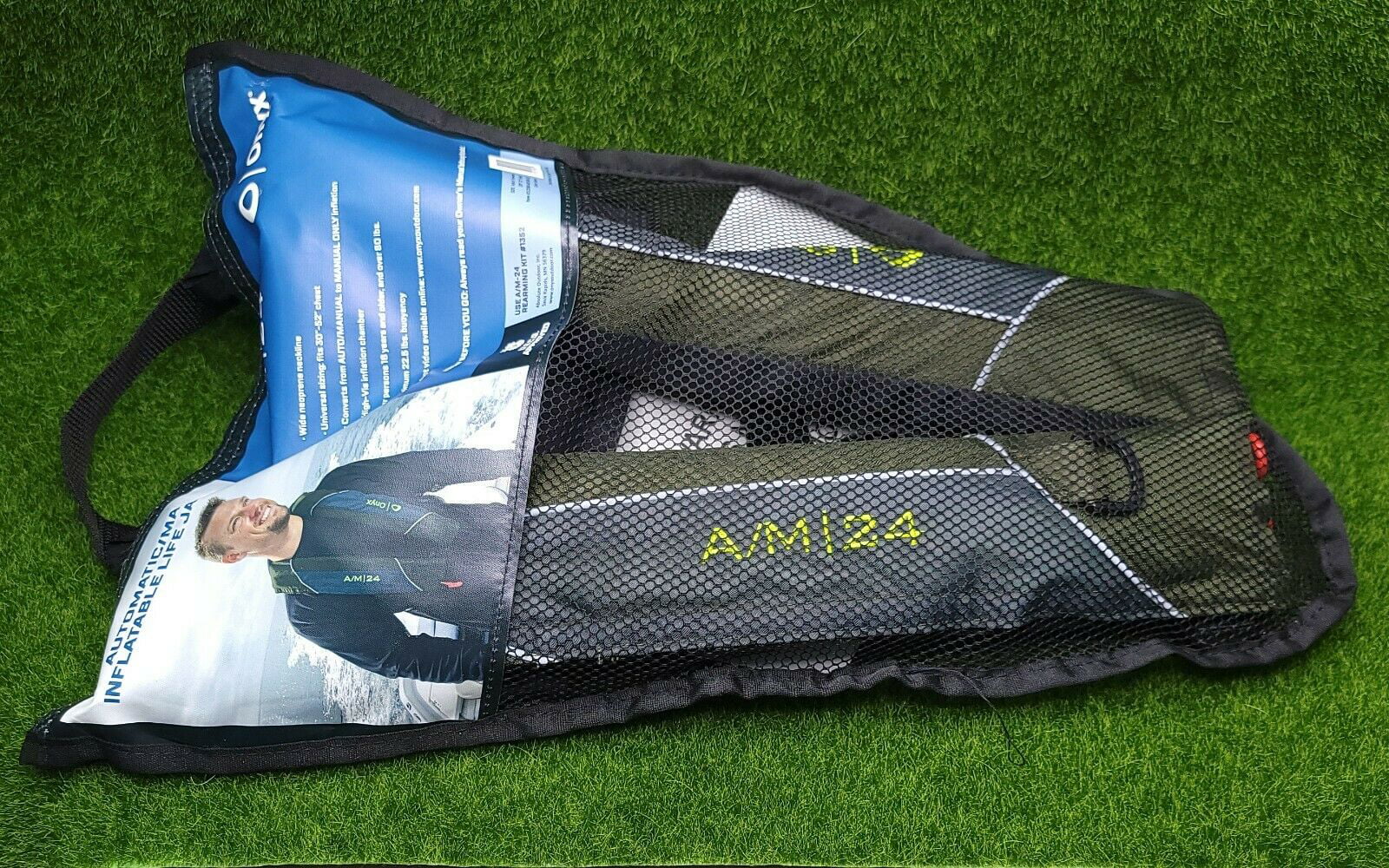 Onyx A/M-24 Auto Inflate Automatic/Manual Inflatable PFD Life Vest Jacket BLUE 
