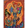 thumbnail image 2 of Ingrid, B. 19x24 Gold Ornate Wood Framed with Double Matting Museum Art Print Titled - Les flamencas, 2 of 4