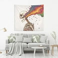 thumbnail image 2 of Yayeee Tapestry Wall Hanging for Bedroom 60 x 40" Home Decoration for Living Room, Colorful Skeleton, 2 of 7