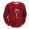 thumbnail image 4 of LIUJUNSHOP Men's French Terry Crewneck Sweatshirt Men's Christmas Glass Themed Casual Style Hoodless, 4 of 4
