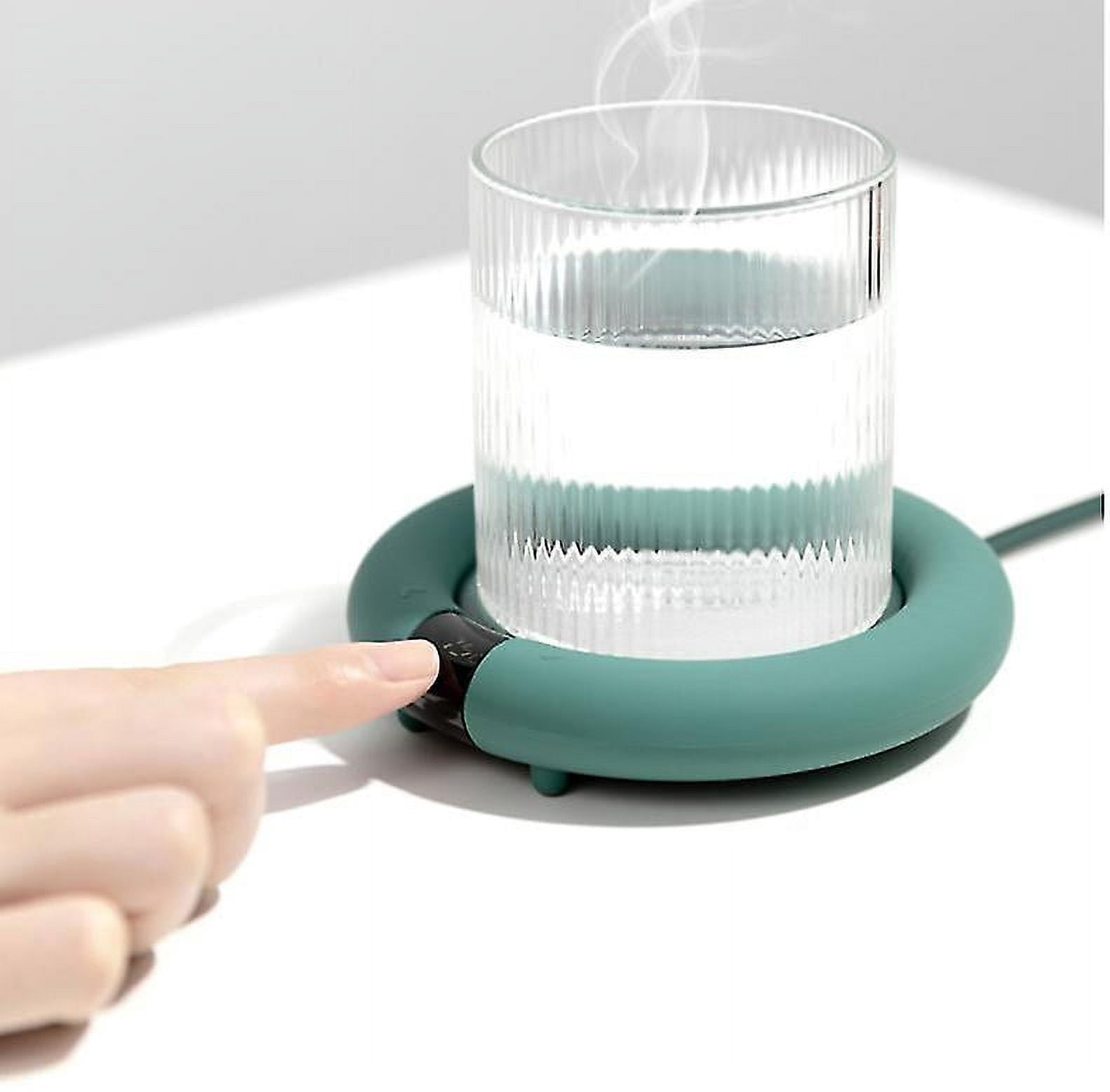 Dessous de verre chauffant intelligent à température constante à 55 degrés Température réglable automatiquement Fournitures de lait chaud Dortoir Tasse d'eau chaude Dessous de verre à température