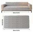 thumbnail image 2 of Plush Velvet Sofa Cover, 35x71 Inch Non-Slip Couch Cover for 2-3 Seater Sofas, Washable Furniture Protector for Pets Dogs, Thick Quilted Living Room Decor E, 2 of 7