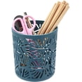 thumbnail image 2 of Organizador de escritorio para lápices y bolígrafos, elegantes soportes para bolígrafos de polipropileno, paquete de 4, color rojo rosa, verde claro, blanco y azul neblina, 2 of 6