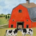 thumbnail image 2 of Wang, Melissa 20x20 White Modern Wood Framed Museum Art Print Titled - House in the Field II, 2 of 4