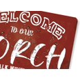thumbnail image 4 of Porch Sign Farmhouse Porch Decorations Welcome Metal Signs Outdoor Wall Decor For Patio Camper Hot Tub 8x12 Inches - This is Our Happy Place, 4 of 7