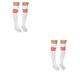 thumbnail image 4 of Qarigey 1 par de calcetines de fútbol Hasta la rodilla Calcetín de fútbol de verano Mantener caliente Clima frío Protección del tobillo Deportes Type2 NO2 Qarigey CBP215305, 4 of 5