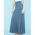 thumbnail image 4 of Made by Johnny Women's Fold-Over Maxi Skirt S DENIM, 4 of 6