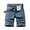 Blue, variant on Men Swim Trunks Mens Swim Ndbuld Men's Plus Size Cargo Shorts Multi-Pockets Relaxed Summer Beach Shorts Pants Black M