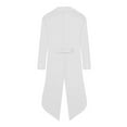 thumbnail image 4 of Odeerbi Family Clothes Parent-child Wear Clothing Men's Retro Clothing Children's Mid-length Punk Retro Tuxedo Purple XS, 4 of 7
