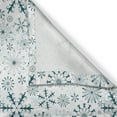 thumbnail image 3 of Ambesonne Winter Kitchen Curtains, Merry Xmas Snowflakes, 55"x45", Teal White, 3 of 3