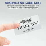 Avery Shipping Labels, Glossy Clear, 2" x 4", 100 Labels (6522 ...
