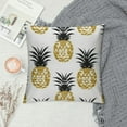 thumbnail image 2 of JEUXUS  Pillow Covers Summer Gold Pineapple Decorative Throw Pillow Covers Pineapple Striped Pillowcase Farmhouse Cushion Cases for Sofa Couch Outdoor Home Decorations, 2 of 5