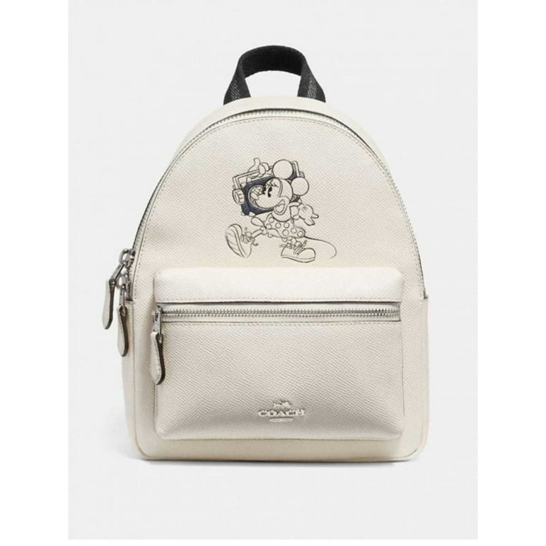 Coach Mini Charle Backpack With Minnie Mouse Motif Chalk