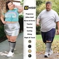 thumbnail image 3 of LEEYNEER Wide Calf Compression Socks for Women and Men Circulation  Plus Size Knee High Support Stockings  4XL, 3 of 6