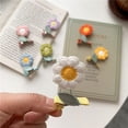 thumbnail image 4 of Floral Hair Clip Cute Kawaii Fabric Metal Snap Hair Clips Barrettes for Women Girls Hair Accessories (floral9), 4 of 5