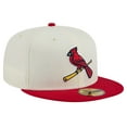 thumbnail image 3 of Men's New Era Cream St. Louis Cardinals Alternate Chrome 59FIFTY Fitted Hat, 3 of 6