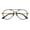 Matte Black/Gold, variant on Men Large Aluminum Optical Frame Wide Fitment Reading Glasses with Titanium Temple TearDrop 147MM Ti05 +2.00