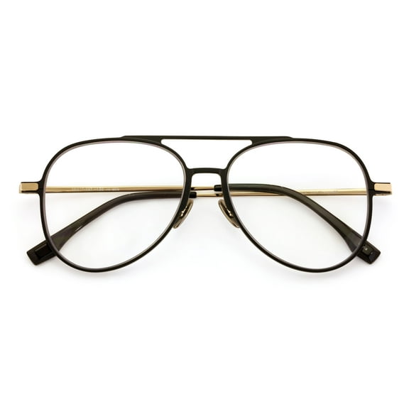 Men Large Aluminum Optical Frame Wide Fitment Reading Glasses with Titanium Temple TearDrop 147MM Ti05 2.00