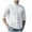 Mens T-Shirts White, variant on 3/4 Sleeve Tshirts Shirts for Men with Pocket S-4X Plus Size Lightweight T-Shirts Mens Casual Solid Button Stand Collared Pullover Tees Tops