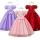 thumbnail image 2 of Vestido elegante de princesa para niña Vestido largo de ceremonia para niña Vestido de fiesta de boda Vestido de niña de flores con lazo Vestido de noche rojo rosa 3-125T (Etiqueta 120) Gao Jinjia LED, 2 of 2
