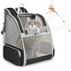 thumbnail image 1 of Mochila para gatos SSAWCasa ventilada para mascotas de 7 kg, color negro, 1 of 8