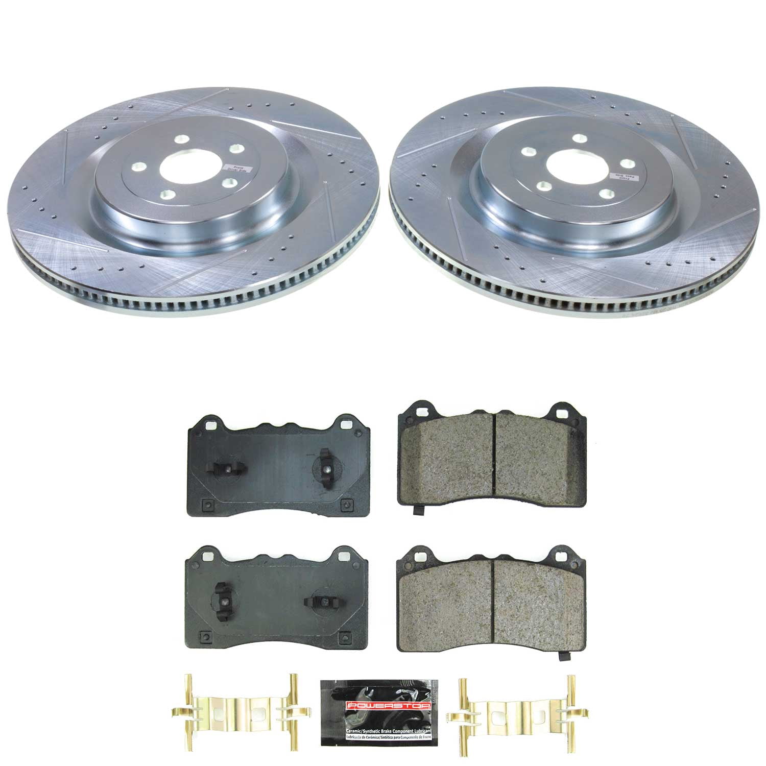 PowerStop Front Z23 Evolution Sport Brake Pad and Rotor Kit for Ford Mustang Mach-E 2021-24, K9265