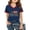 77Navy491, variant on XAOFW Girl's T-Shirts Short Sleeve V Neck Graphic Printed Kids Fashionable 250Th Anniversary T Shirts Everyday Wear Loose Fit Tee Shirts Holiday Party Versatile Cozy Children Tops
