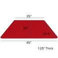 thumbnail image 3 of 25''W x 45''L Trapezoid Red HP Laminate Activity Table - Standard Height Adjustable Legs, 3 of 5