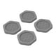 thumbnail image 5 of 4 almohadillas antivibración para lavadora, estabilizadoras universales, antideslizantes. Gris hexagonal, 5 of 9