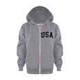 thumbnail image 6 of LUOGENLI Hoodies Boys Hoodies Size 7/8 Baby Kids Long Sleeve Letter Printed Hoodie Zipper Up Sweatshirts Children Unisex Soft Coat Blouse with Pocket Boys Hoodies Size 14-16 Grey 9-10 Years, 6 of 6