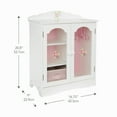 thumbnail image 3 of Flora   s Tiny Flowers 18   Doll Display Closet, White, 3 of 10