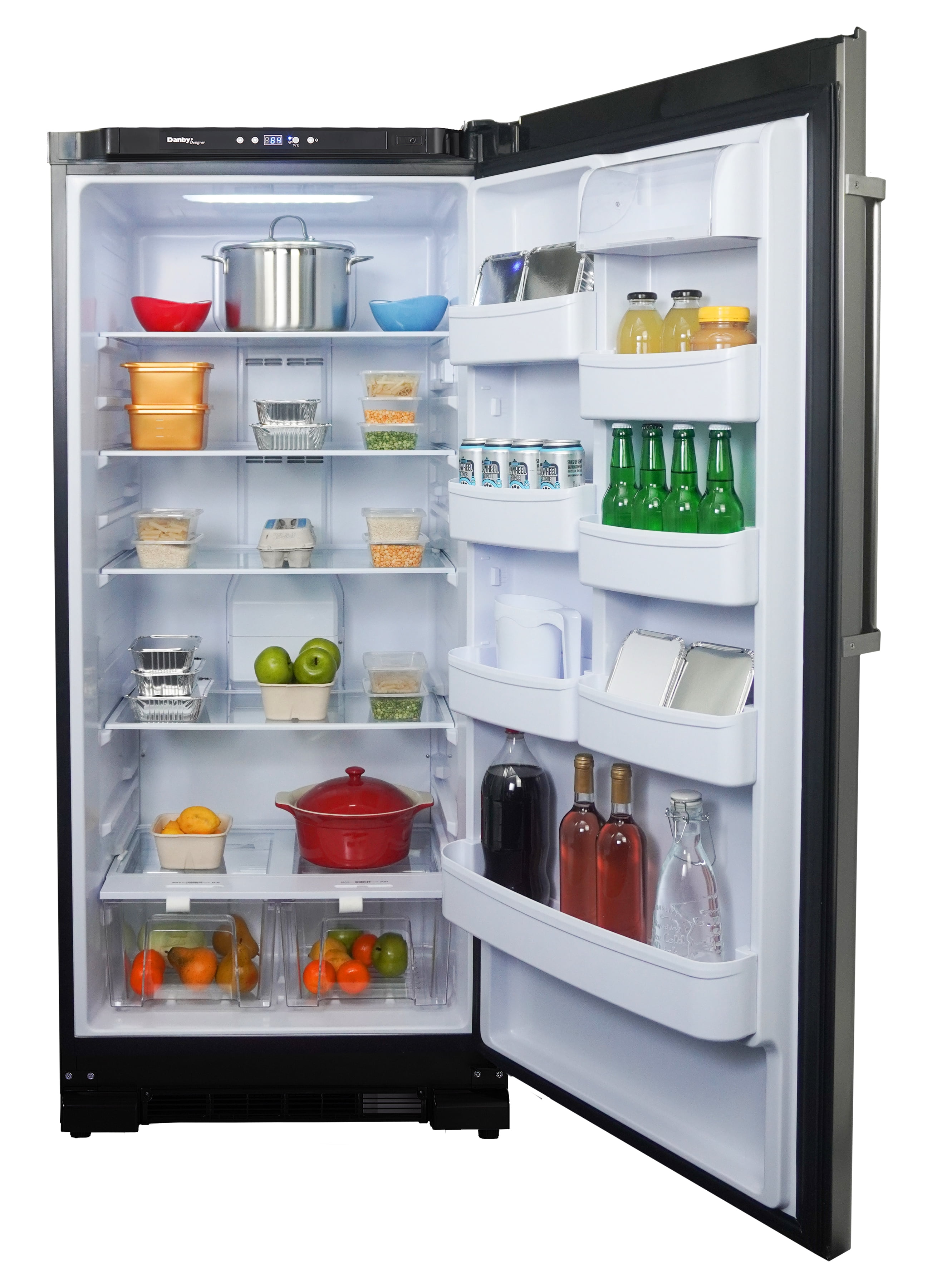 Danby Designer DAR170A3BSLDD 17.0 cu. ft. Apartment Size Freezer-Less Fridge in Stainless Steel