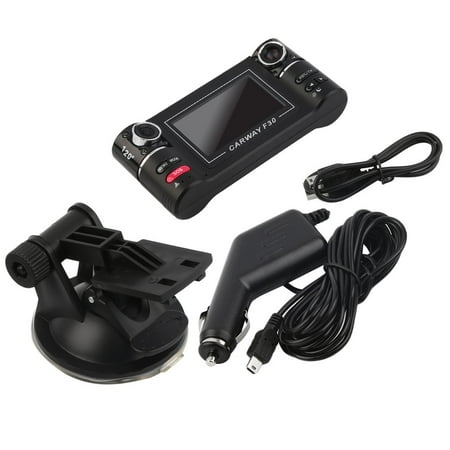 2.7" HD 1080P Dual Lens Car DVR Night Vision Rear View Camera Recorder