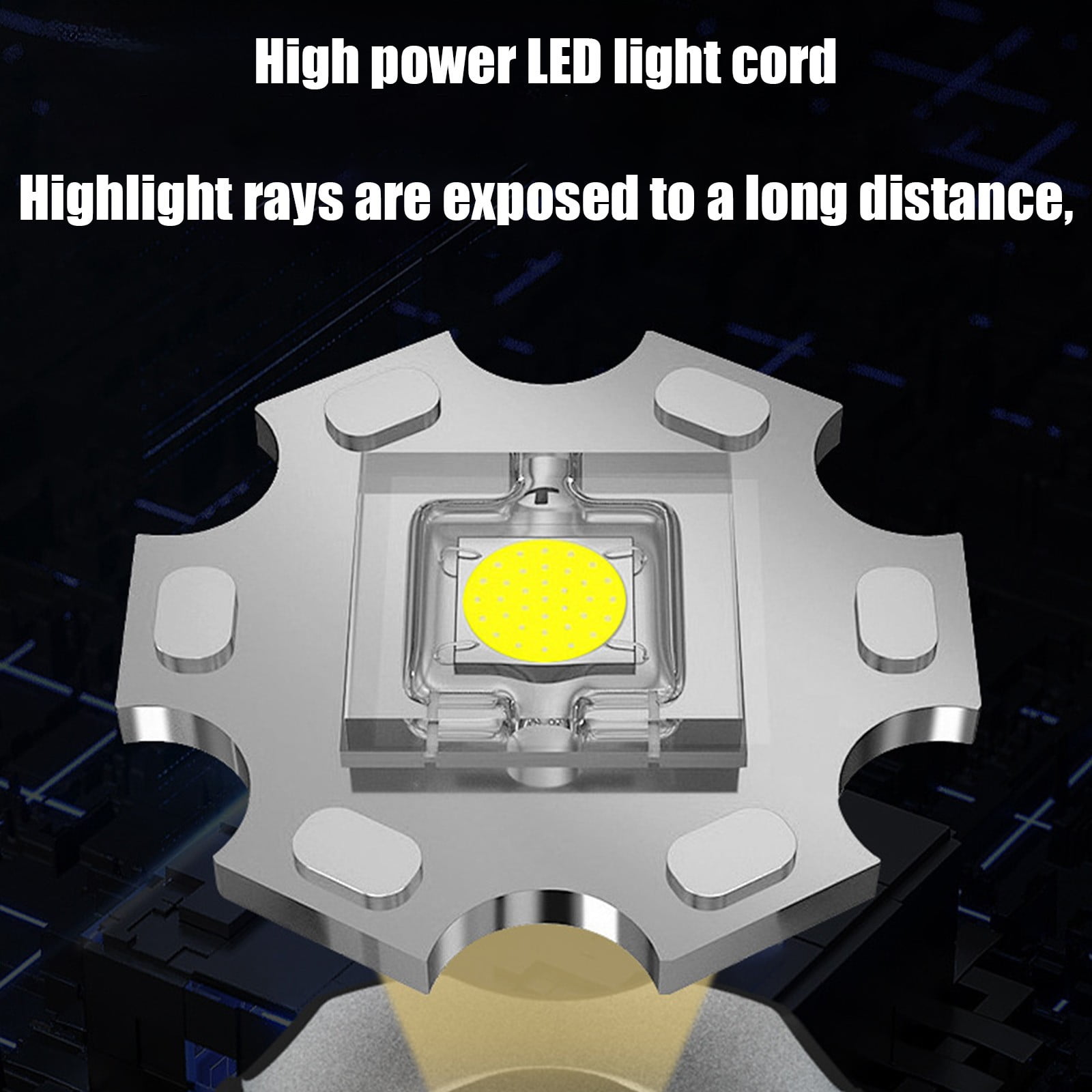 YUNAFFT Rechargeable Flashlights High Lumens 1000000 2 Modes High/Low, Super Bright Magnetic LED Flashlight Long Distance 3280FT