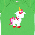 thumbnail image 4 of Inktastic Cute Little Unicorn With Red And Pink Mane, Hearts Girls Baby Bodysuit, 4 of 5