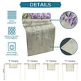 thumbnail image 7 of Table Runner Dresser Scarves 48 Inch Long, Farm Green Leaf Purple Lavender Vintage Back Linen Dining Table Runners Country Spring Floral Tabletop Scarf for Wedding Holiday Party Kitchen, 7 of 7
