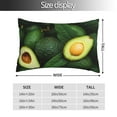 thumbnail image 4 of Kll Fresh Avocados Pillow Covers Envelope Closure,Super Soft And Cozy Fuzzy Fleece Pillow Case Cover 14"X20", 4 of 9