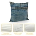 thumbnail image 4 of Throw Pillow Covers Blue Country Empty Back Pocket of Jeans Denim Western Cushion Pillow Case Home Decor Pillowcase, 4 of 5