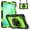 Black + Green, variant on ELEHOLD Rugged Case for Samsung Galaxy Tab A11 2025 8.7-inch, Three-Layer Kickstand Handstrap Shoulder Strap Shockproof Case Built-in Screen Protector ,Black