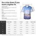 thumbnail image 6 of Lsque Lavender Fields Under Blue Sky pattern Hawaiian Shirt for Men, Unisex Summer Beach Casual Short Sleeve Button Down Shirts-Medium, 6 of 9