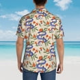 thumbnail image 6 of Daiia Snake Hawaiian Shirt for Men Gentle Cotton Regular Short Sleeve Casual-3X-Large, 6 of 9