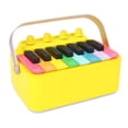 thumbnail image 1 of Haut-parleur BT Sans Fil, Piano Électronique Batterie Lumière Ambiante RVB pour Fête Rassemblement Jaune,Blanc, 1 of 7
