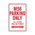 thumbnail image 1 of M56 Parking Only All Others Will Be Towed Ridiculous Funny Novelty Garage Aluminum Sign 12"x18" Plate, 1 of 1