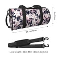thumbnail image 2 of Fotbe Lilies Flowers Bolsa Deportiva de Lona Plegable con Estampado, Bolsa de Gimnasio con Bolsillo Seco/Húmedo, Bolsa de Viaje Ultraligera de Gran Capacidad, 2 of 6