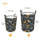 thumbnail image 3 of Fotbe Flowers Butterfly Cesto de Ropa con Asas, Cesto Impermeable de Gran Capacidad, Bolsa de Lavado para Dormitorio, Cesto de Ropa con Ruedas y Asas-Medium, 3 of 6