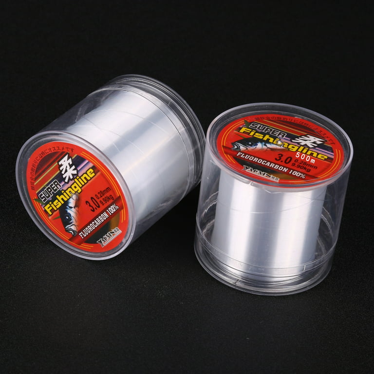 546 Yards/500M Fishing Line Nylon String Cord Clear Fluorocarbon