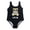 Black, variant on Baby Girls Fully Lined Funny Bear Prints One-Piece Swimsuit Bathing Suit (Aqua, 80/6-12 Months)